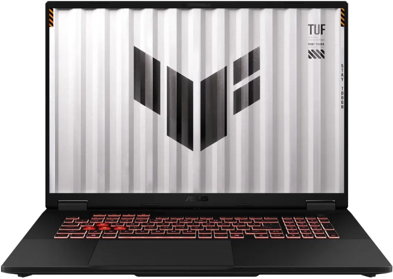 

Ноутбук ASUS TUF Gaming A18 FA808UH-S8052 90NR0NM1-M002K0 Ryzen 7 260/16GB/512GB SSD/RTX 5050 8GB/18" FHD+ IPS/WiFi/BT/cam/noOS/Jaeger Gray, TUF Gaming A18 FA808UH-S8052