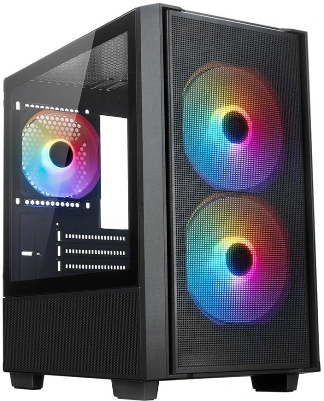 

Корпус mATX Xastra A400M Black без БП, боковая панель из закалённого стекла, 2*USB 2.0, USB 3.0, A400M Black