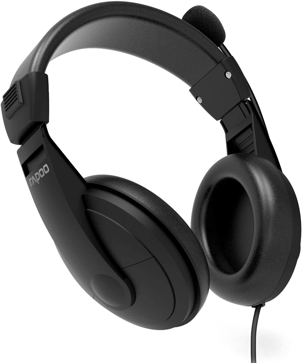 

Гарнитура проводная Rapoo H150S черный, H150S