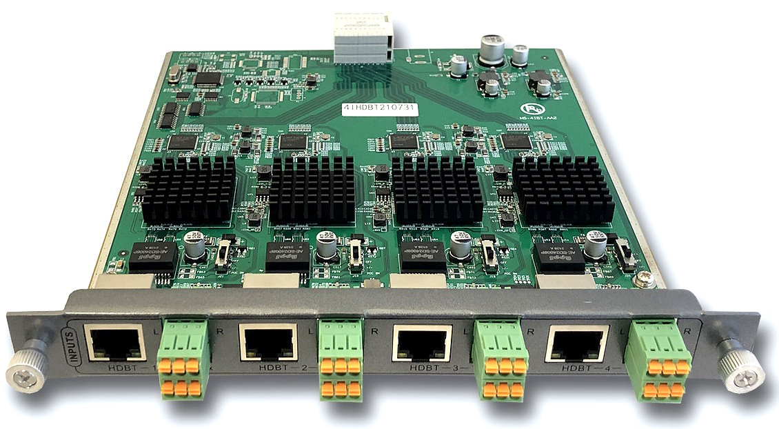 

Карта TNTV TNTv/TNT MMS-4HTI-HDBT интерфейсная, HDBaseT, 4 внешних входных порта: HDBaseT (интегрированный конвертер видеоразрешений/scaler;для коммут, MMS-4HTI-HDBT