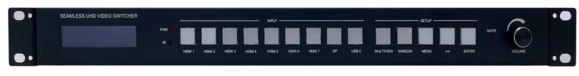 

Мультивьювер Qtex QVP MV93DHC четырехоконный, бесподрывный коммутатор 9x1 сигналов 7хHDMI, 1xDisplayPort, 1xUSB-C, QVP MV93DHC