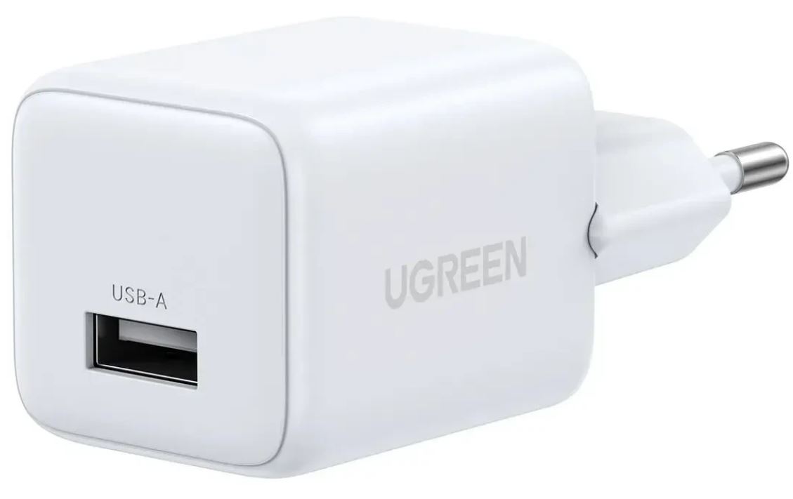 

Зарядное устройство сетевое UGREEN X518 75623_ 18W USB GaN Fast Charger. Цвет: белый, X518
