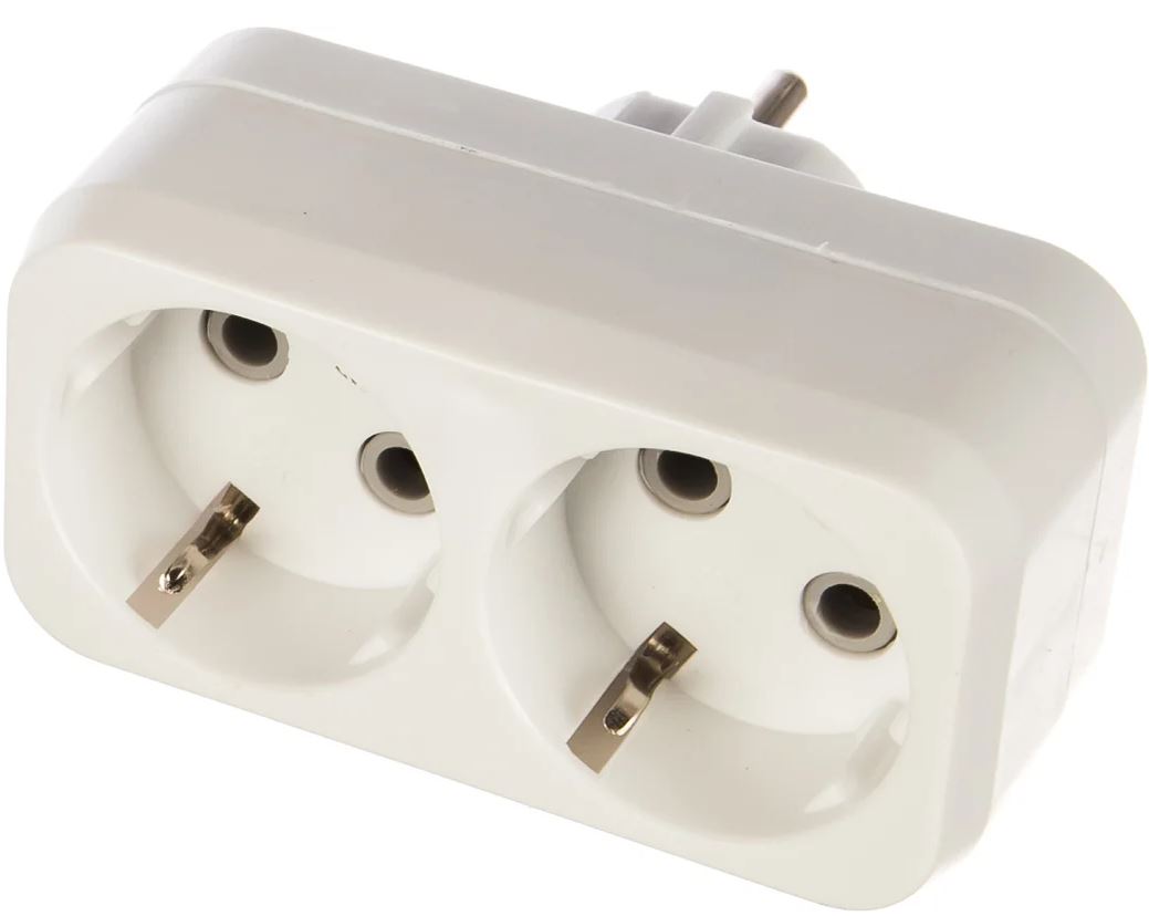 

Разветвитель SmartBuy SBE-16-A02-2z блок на 2 гнезда с заземлением плоский 16А 250B (1/100), SBE-16-A02-2z