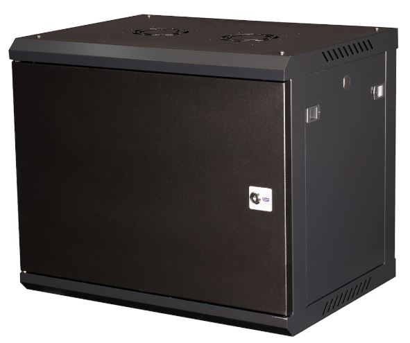 

Шкаф настенный 19", 9U Datarex DR-642001 телекоммуникационный 501X600х450 мм, дверь металл, черный, DR-642001