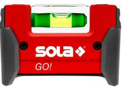 

Уровень SOLA 01620201 компактный GO! с креплением, 1 глазок, точн. 0,75 мм/м, 01620201