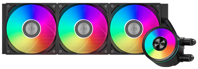 

Система охлаждения жидкостная PCCooler DA360 Pro ARGB BK LGA115x/1200/1700/1851/2011/2011-3/2066/AM4/AM5 (300W, 3*120mm, 75.8 CFM, 33.7dBa, 4-pin PWM), DA360 Pro ARGB BK