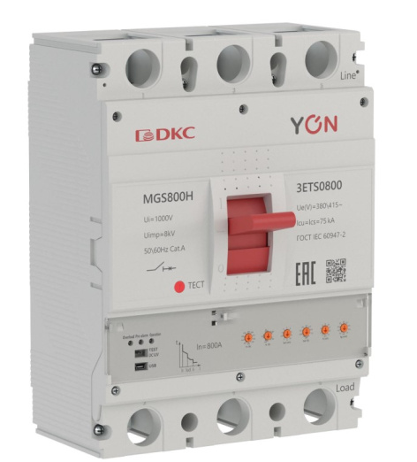 Изображение товара Автоматический выключатель DKC MGS800H-3ETS0800