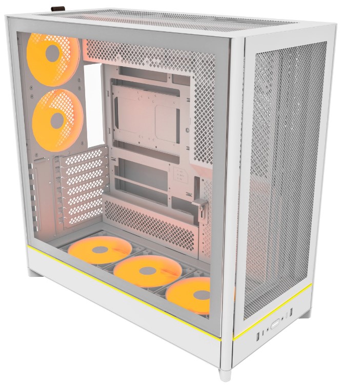 

Корпус ATX Montech HS01 PRO WHITE без БП, 2*USB 3.0, USB 3.1, HS01 PRO WHITE