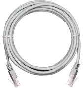 фото Кабель патч-корд F/UTP 6 кат. 0,3м  Netlan EC-PC4SE55B-BC-PVC-003-GY-10