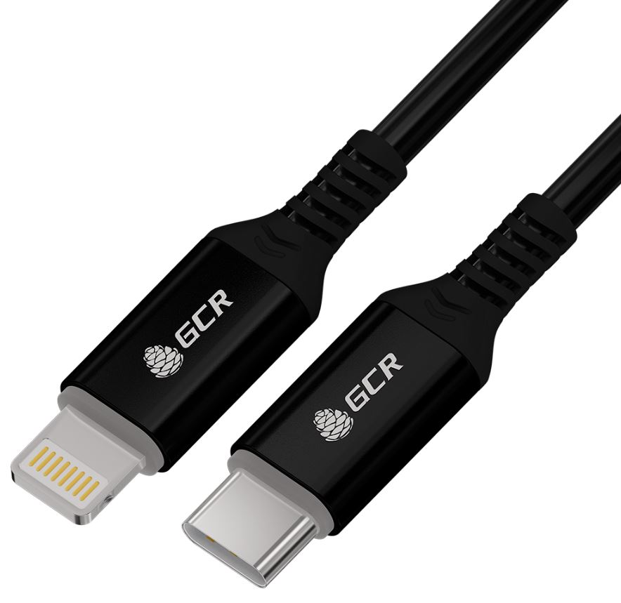 

Кабель интерфейсный Greenconnect GCR-53747 PREMIUM 3.0m TypeC/Lightning MFI POWER DELIVERY 18 W, быстрая зарядка, черный силикон, AL case черный, черн, GCR-53747