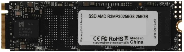 

Накопитель SSD M.2 2280 AMD R3MP30256G8 256GB, 2000/1300MB/s, R3MP30256G8