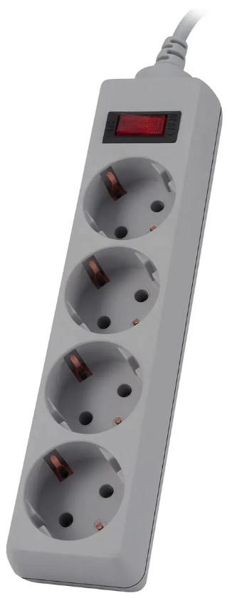 

Сетевой фильтр Buro 400SL-1-G 1.5м (4 розетки) серый (пакет ПЭ) 2096989, 400SL-1-G