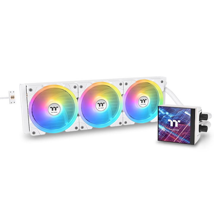 

Система охлаждения жидкостная Thermaltake MAGFloe 360 Ultra Snow ARGB CL-W433-PL12SW-A LGA1200/1700/1851/AM4/AM5 (355W, 3*120mm, 500-2000rpm, 57.11CFM, MAGFloe 360 Ultra Snow ARGB