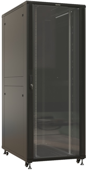 

Шкаф напольный 19", 42U Hyperline TTBR-4288-AS-RAL9004 коммутационный 800x800мм пер.дв.стекл задн.дв.спл.стал.лист 2 бок.пан. 1000кг черный IP20 сталь, TTBR-4288-AS-RAL9004