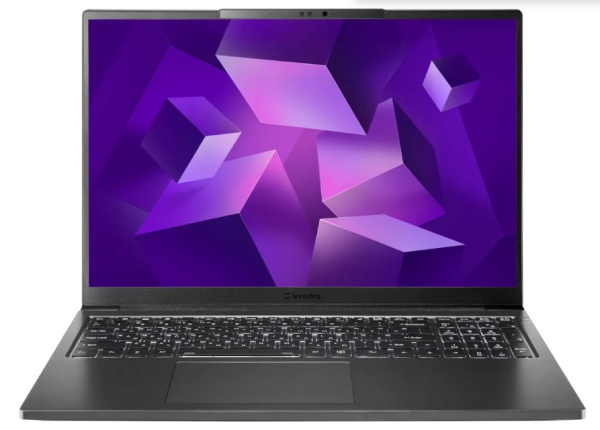 Изображение товара Ноутбук KVADRA Nau LP16 с 16-дюймовым IPS-экраном и графитовым корпусом