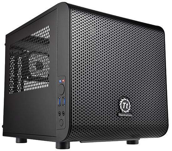 

Корпус ATX Thermaltake Core V1 черный с окном без БП, Core V1
