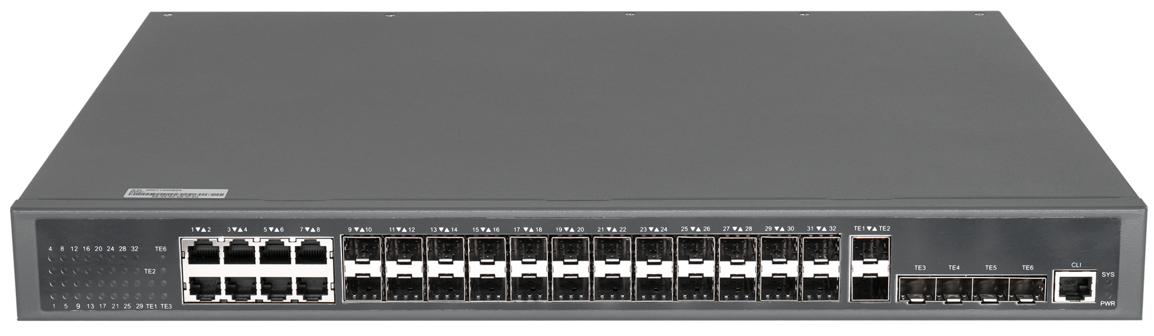 

Коммутатор управляемый GIGALINK GL-SW-G301-38F L3, Stack, 24 порта 100/1000BaseX SFP, 8 портов 10/100/1000BaseT, 6 портов 1/10GE SFP+, Резервный БП (о, GL-SW-G301-38F