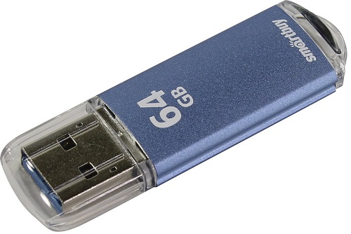 

Накопитель USB 3.0 64GB SmartBuy SB64GBVC-B3 V-Cut синий, SB64GBVC-B3