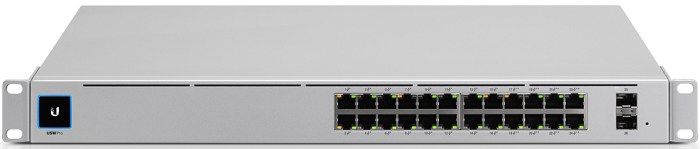 

Коммутатор управляемый Ubiquiti USW-PRO-24-POE 24*100/1000, 2*SFP+, PoE, USW-PRO-24-POE