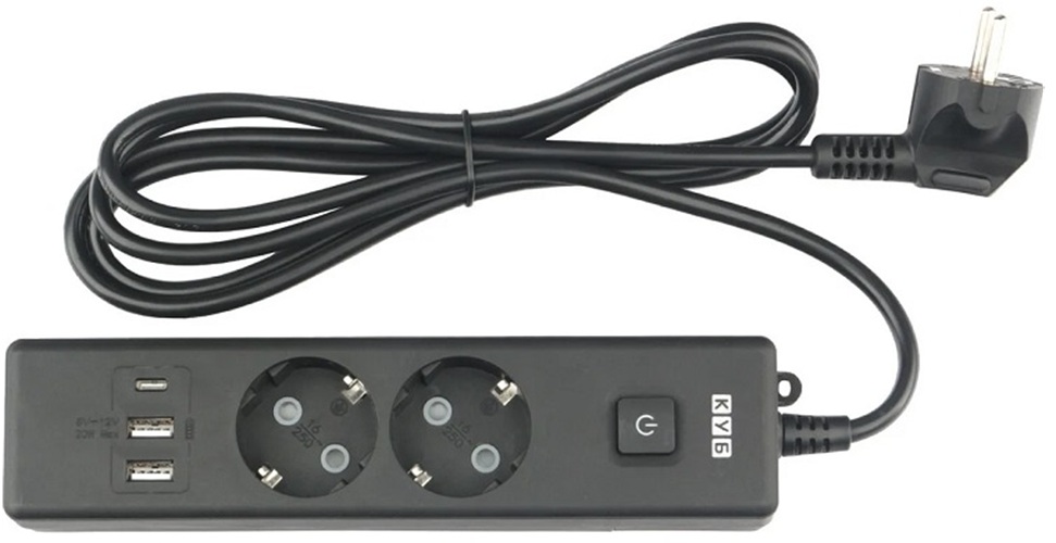 фото Удлинитель сетевой  Power Cube PC-5B-2M