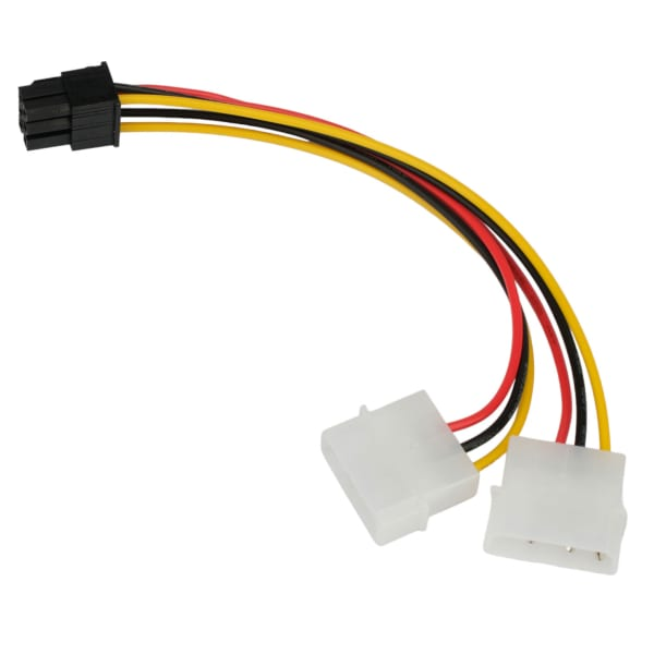 

Кабель питания Cablexpert CC-PSU-63-15CM Molex/PCIe 6pin, 15см, пакет, CC-PSU-63-15CM