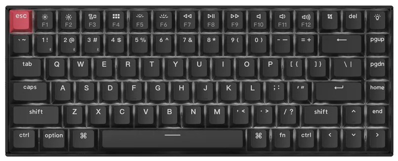 

Клавиатура Wireless Keychron K2 механическая ультратонкая, версия 3, 84 клавиши, White Led подсветка, Red Switch, K2