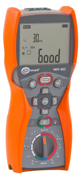 Изображение товара Многофункциональный измеритель Sonel MPI‑520 для электробезопасности