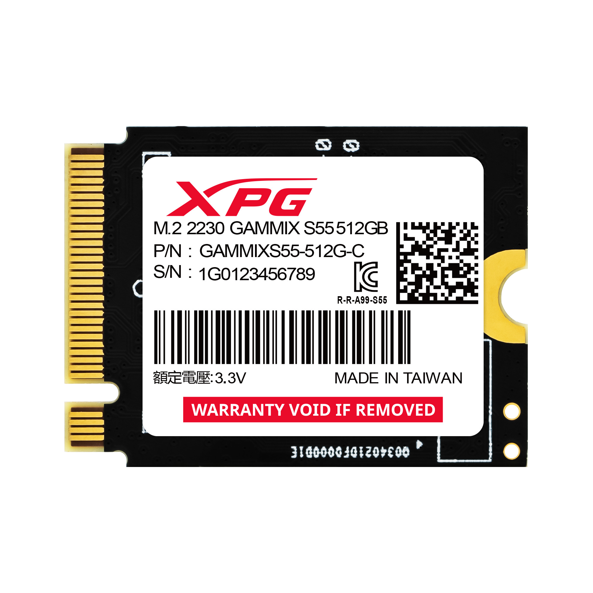 

Накопитель SSD M.2 2230 ADATA XPG GAMMIX S55 512GB, 5000/3000MB/s, TBW 230, GAMMIX S55