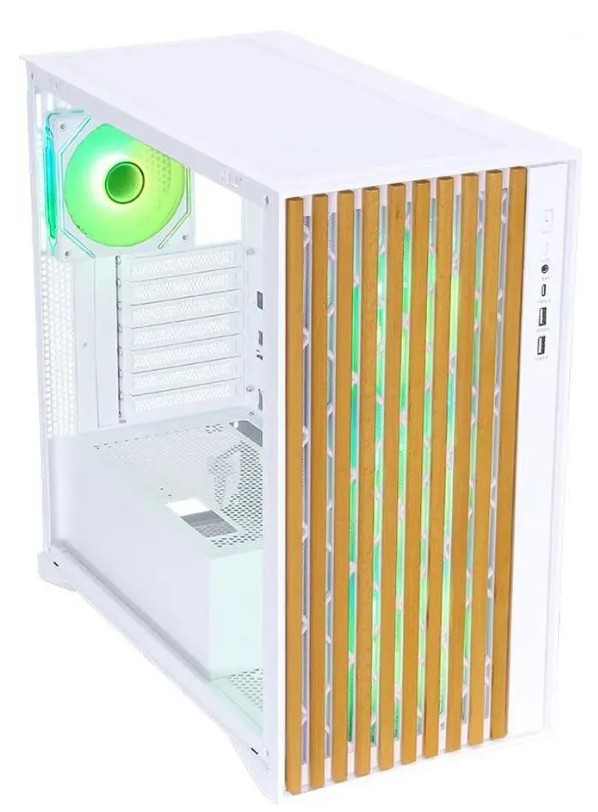 

Корпус ATX FORMULA TimberLine T0 4711401663553 белый, без БП, боковая панель из закалённого стекла, 2*USB 3.0, TimberLine T0