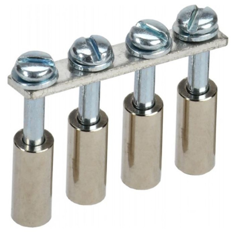 Изображение товара Перемычка IEK YCT10-00-K03-006-A-4P для соединения клеммников 41 А 1000 В винтовая