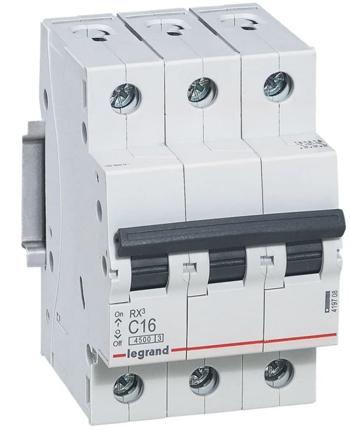 

Выключатель Legrand 419711 автоматический 4,5кА 32А 3П C, 419711