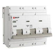 фото Автоматический выключатель EKF mcb47100m-3-20D-pro