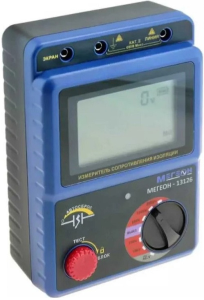 Изображение товара Измеритель сопротивления изоляции МЕГЕОН 13126 - до 2500 Вольт