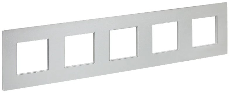 

Рамка пятерная IEK SK-M52-M-K23 SKANDY SK-F35S Металл серебряная, SK-M52-M-K23