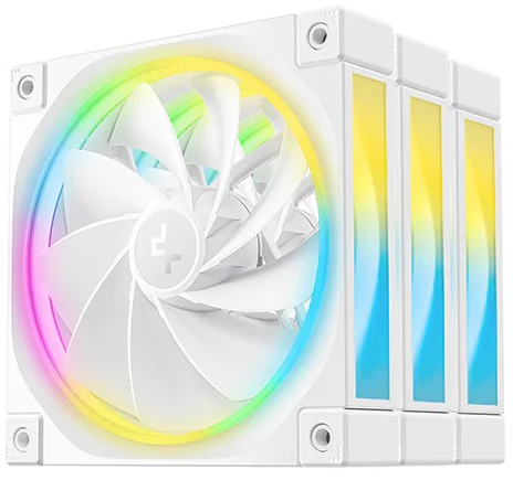 

Вентилятор для корпуса Deepcool FL12 WH-3 IN 1 3*120mm, ARGB, 4-pin PWM, 500-2150rpm, 55CFM, 32dBA, белый, color BOX, FL12 WH-3 IN 1
