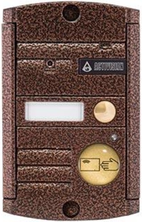 Вызывная панель Activision AVP-451 (PAL) Proxy Медь видео, накладная, 4-х проводная на 1 абонента со встроенным считывателем