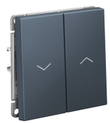 фото Выключатель двухклавишный Systeme Electric GAL000719S