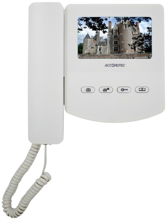 Монитор AccordTec AT-VD433С K EXEL WHITE видеодомофона