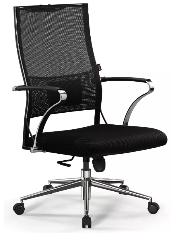 

Кресло Metta Sit Air-180 B2-290K (M10.B23.G18.W02) Z509385244 на колесиках, сетка, 1шт. в комплекте черный/черный, Sit Air-180 B2-290K (M10.B23.G18.W02)