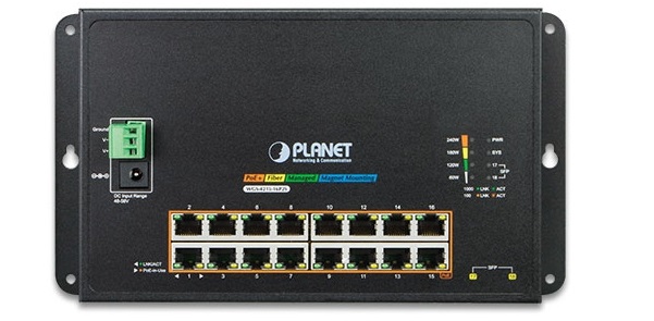 Коммутатор промышленный,Planet,WGS-4215-16P2S