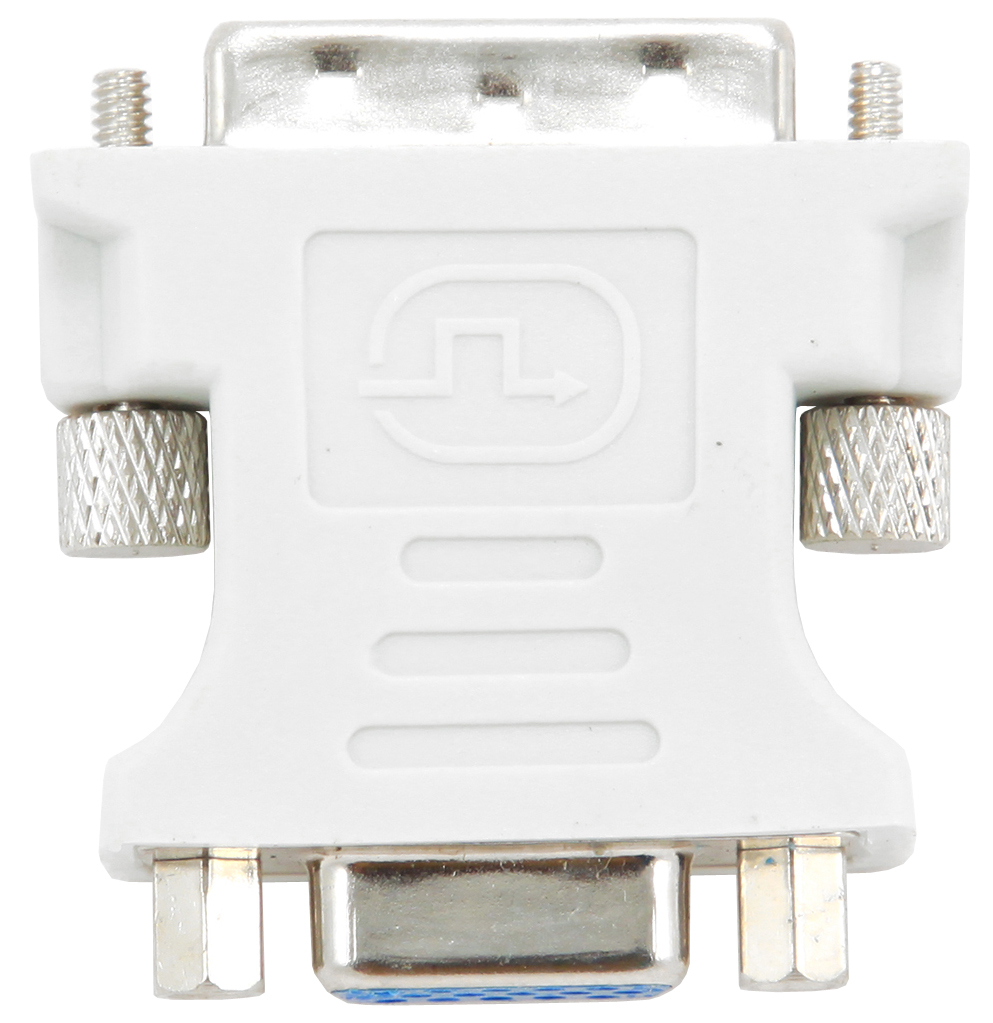 

Переходник Gembird DVI-I - VGA A-DVI-VGA с разъема DVI-I 29 pin (вилка) на разъем D-sub HD15 (розетка), DVI-I - VGA