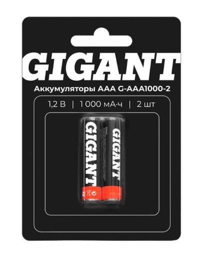 Аккумулятор Gigant G-AAA1000-2
