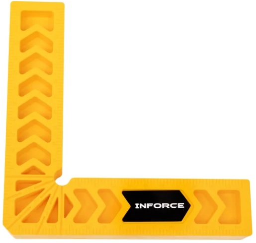 

Угольник Inforce 06-11-86 прижимной из полимера, 150x150, 06-11-86