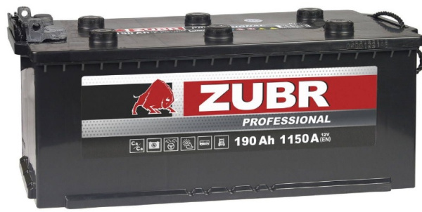Изображение товара Аккумулятор ZUBR ZPT190RT 190Ач для грузовых автомобилей и автобусов
