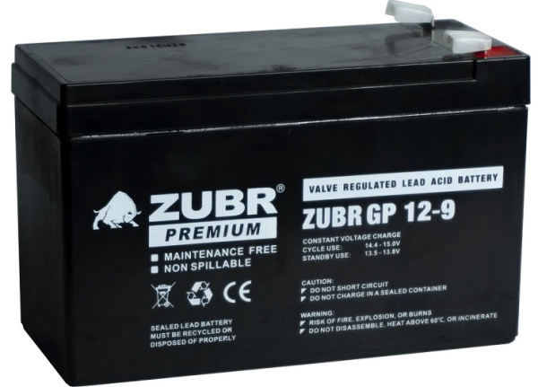 Изображение товара Батарея ZUBR GP12-9NPP(ZUBR)