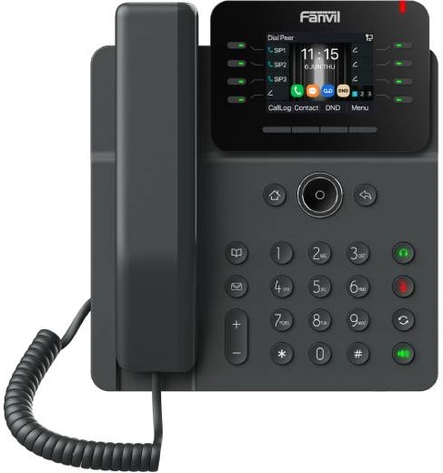 

Телефон VoiceIP Fanvil V62W 6 линий SIP, 2х10/100/1000, 2,7" дисплей 192*64, POE, 15 DSS клавишь, Wi-Fi, V62W