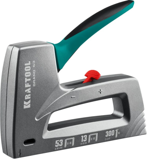 Изображение товара Степлер Kraftool Grand-53 - надежный офисный инструмент для закрепления бумаги
