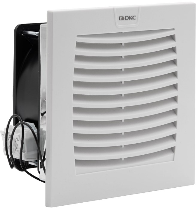 

Вентилятор с фильтром DKC R5MCV15115 ЭМС 100 м3/ч, 115В AC, 152х152 мм, IP54, R5MCV15115