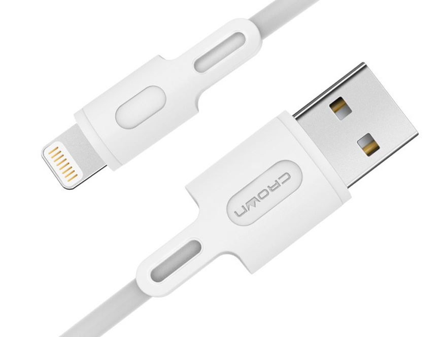 

Кабель Crown CMCU-003L CM000003785 USB - Lightning white, CMCU-003L