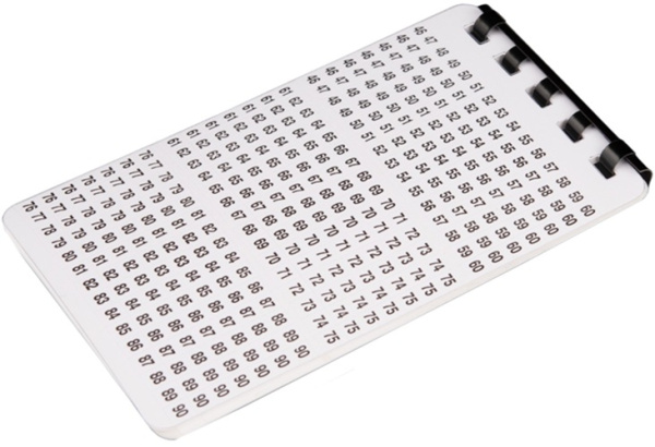 Изображение товара Кабельный маркер NIKOMAX NMC-CMW-SF-WT-10-K 10 штук белый самоклеящийся